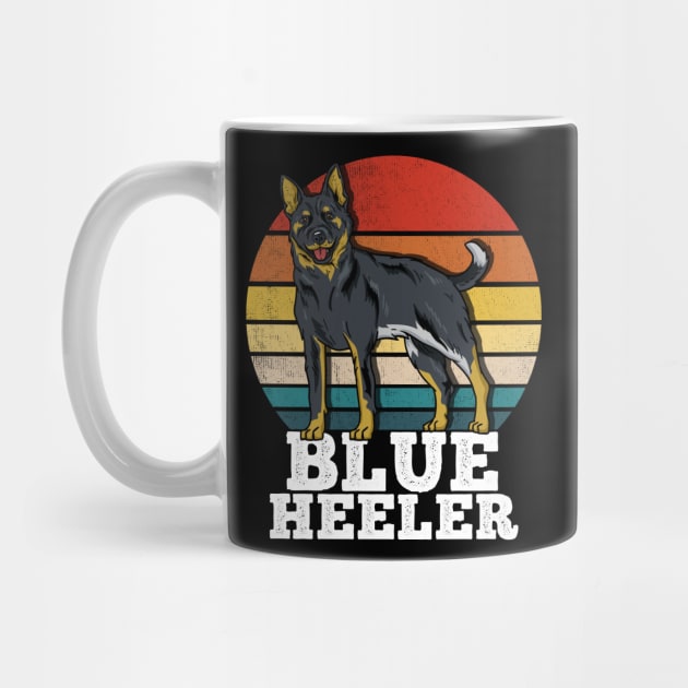 Blue Heeler Dog Owner Retro by KAWAIITEE